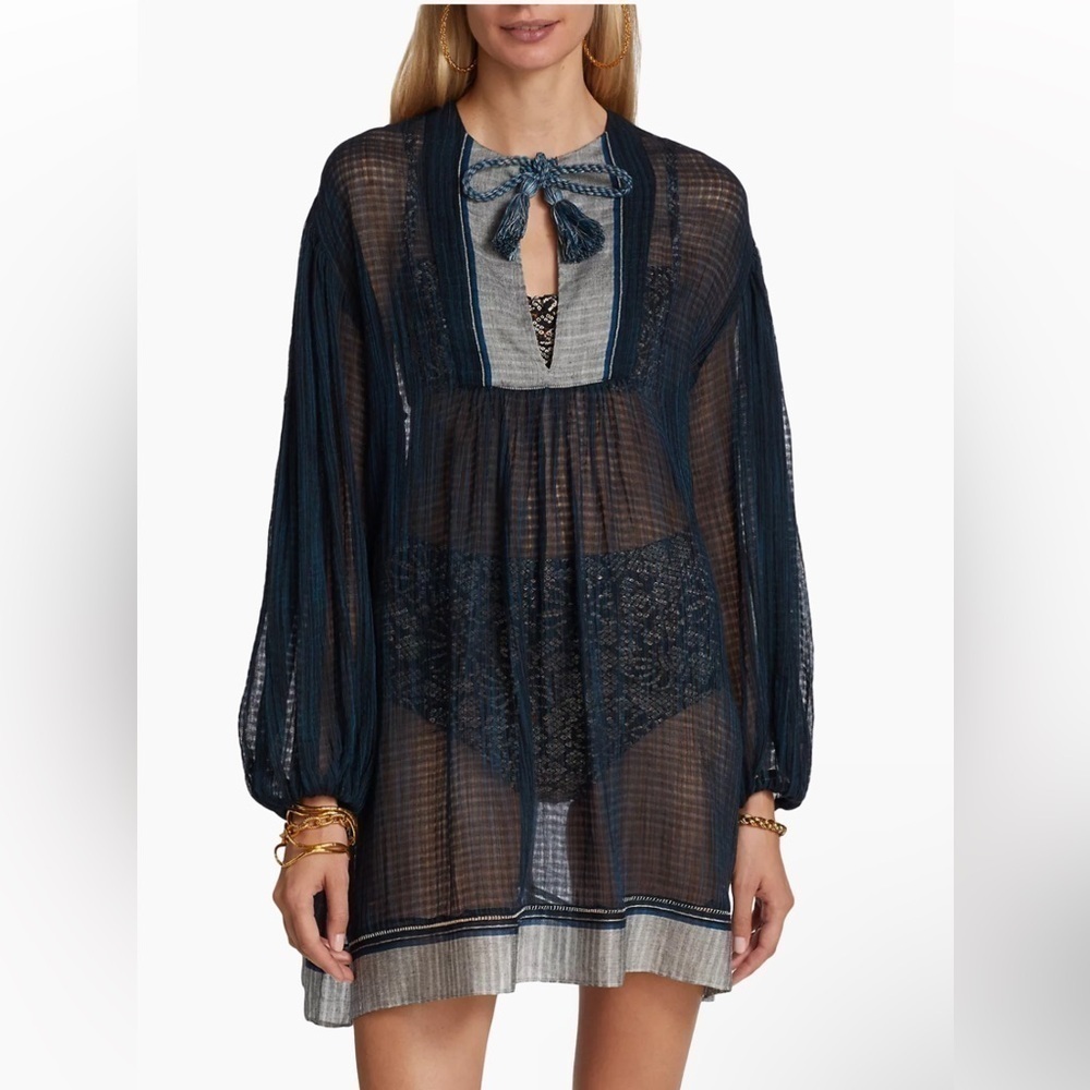 Ulla Johson Mandira Sheer Coverup Sundress ✨ - Picture 3 of 12